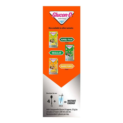 Glucon-D Instant Energy Health Drink - Tangy Orange - Distacart