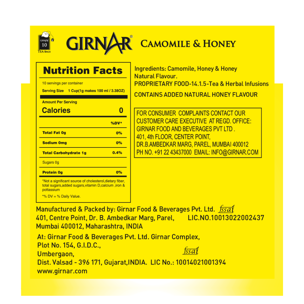 Girnar Camomile Infusion With Honey