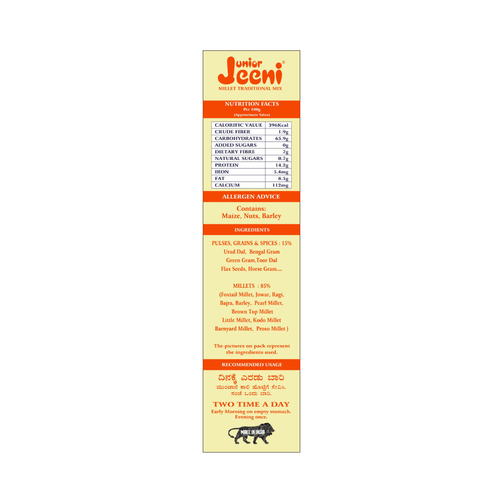 Jeeni Millet Health Mix For Junior - Distacart