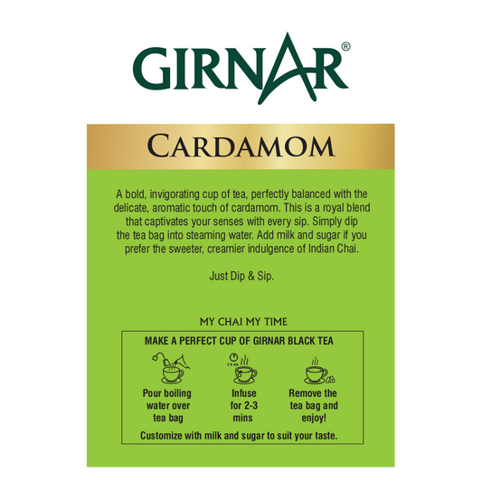 Girnar Black Tea Bags - Elaichi
