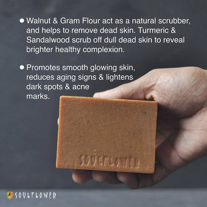 Soulflower Cleansing Sandalwood Soap - Distacart