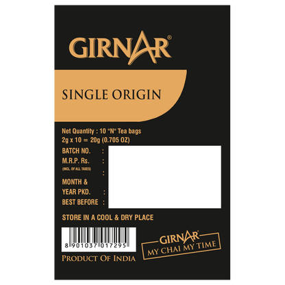 Girnar Single Origin Black Tea Bags - Darjeeling Tea