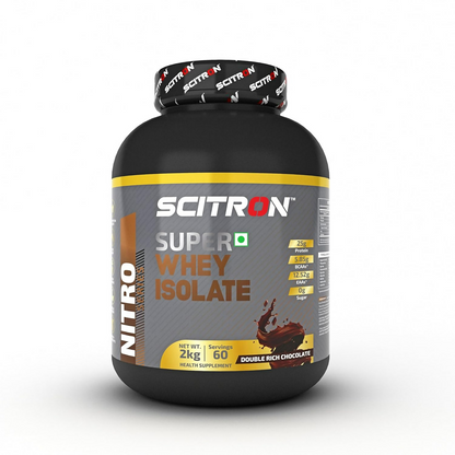 Scitron Super Whey Isolate Protein Powder - Double Rich Chocolate