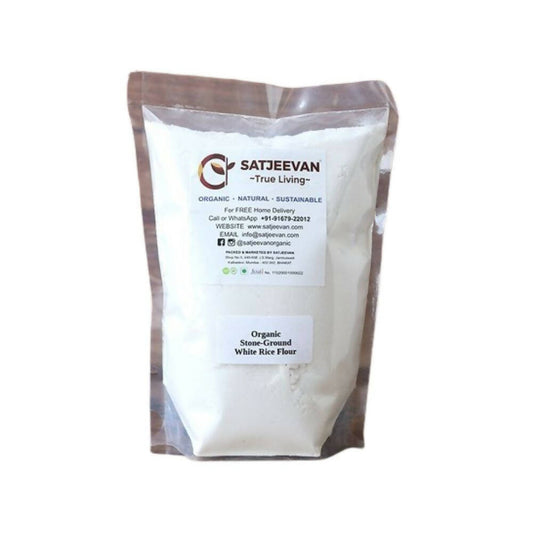 Satjeevan Organic Stone-Ground White Rice Flour - Distacart