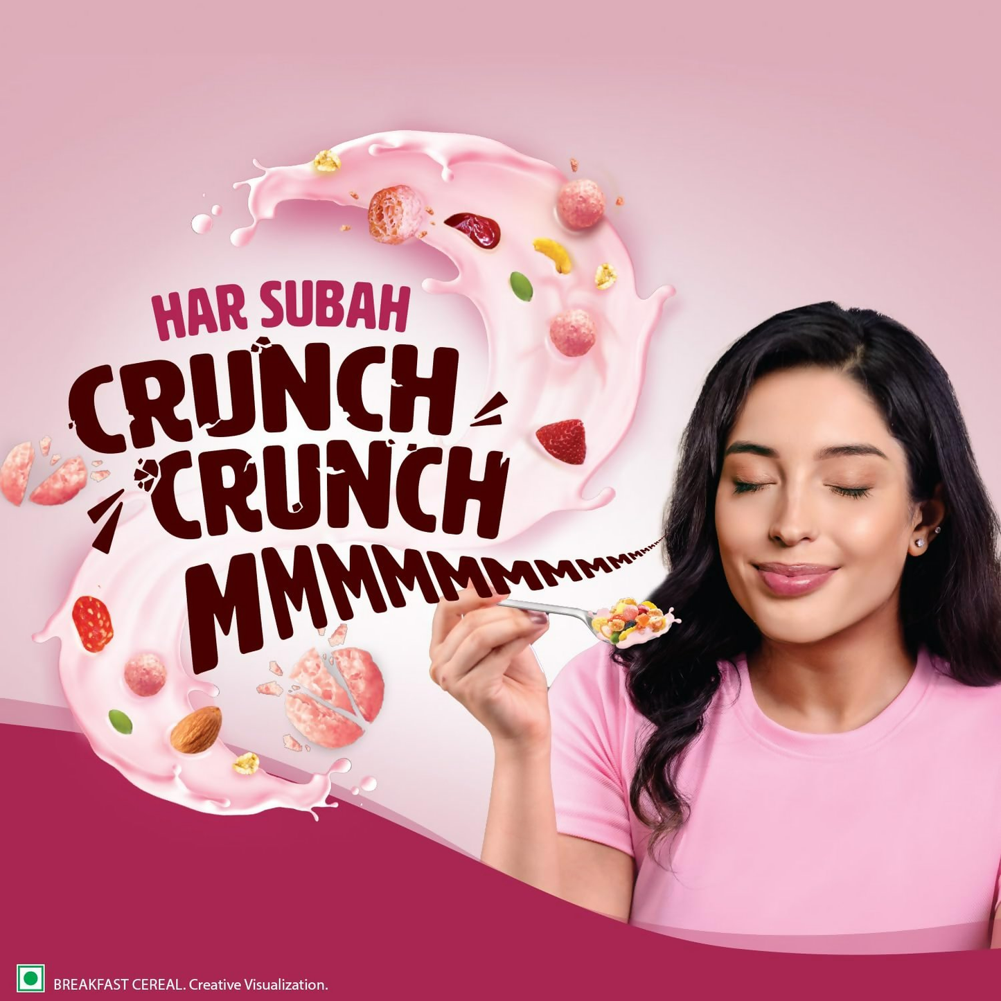 Saffola Muesli Fruit & Nut Berry Crunch with Flavour Pops