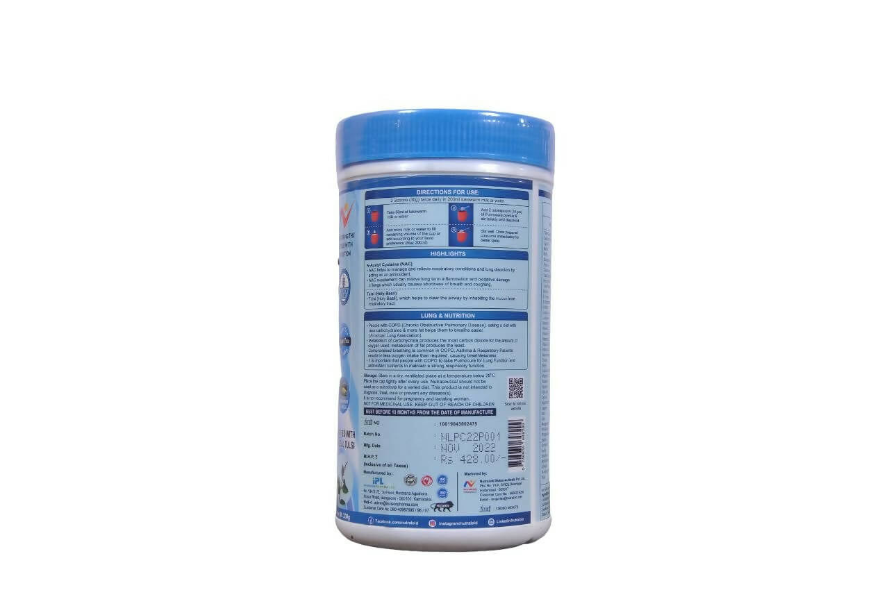 Nutraloid Pulmocure For Lungs Care Protein Powder - diocart