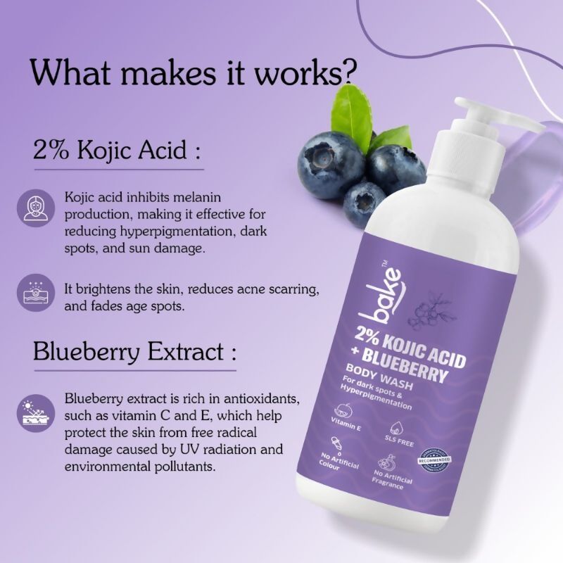 Bake 2% Kojic Acid Body Wash - Distacart