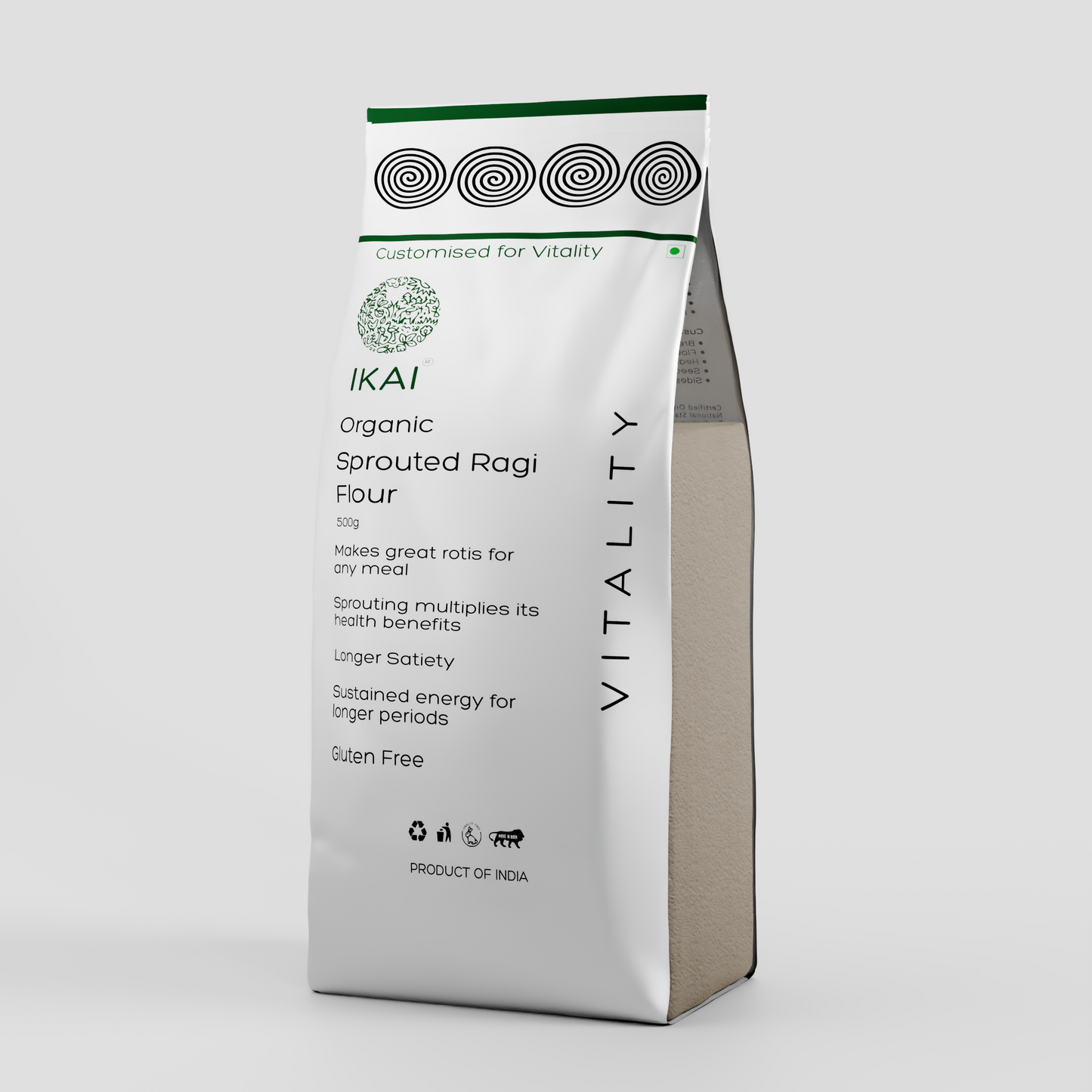 4 - Organic Sprouted Ragi Atta - 500 gm