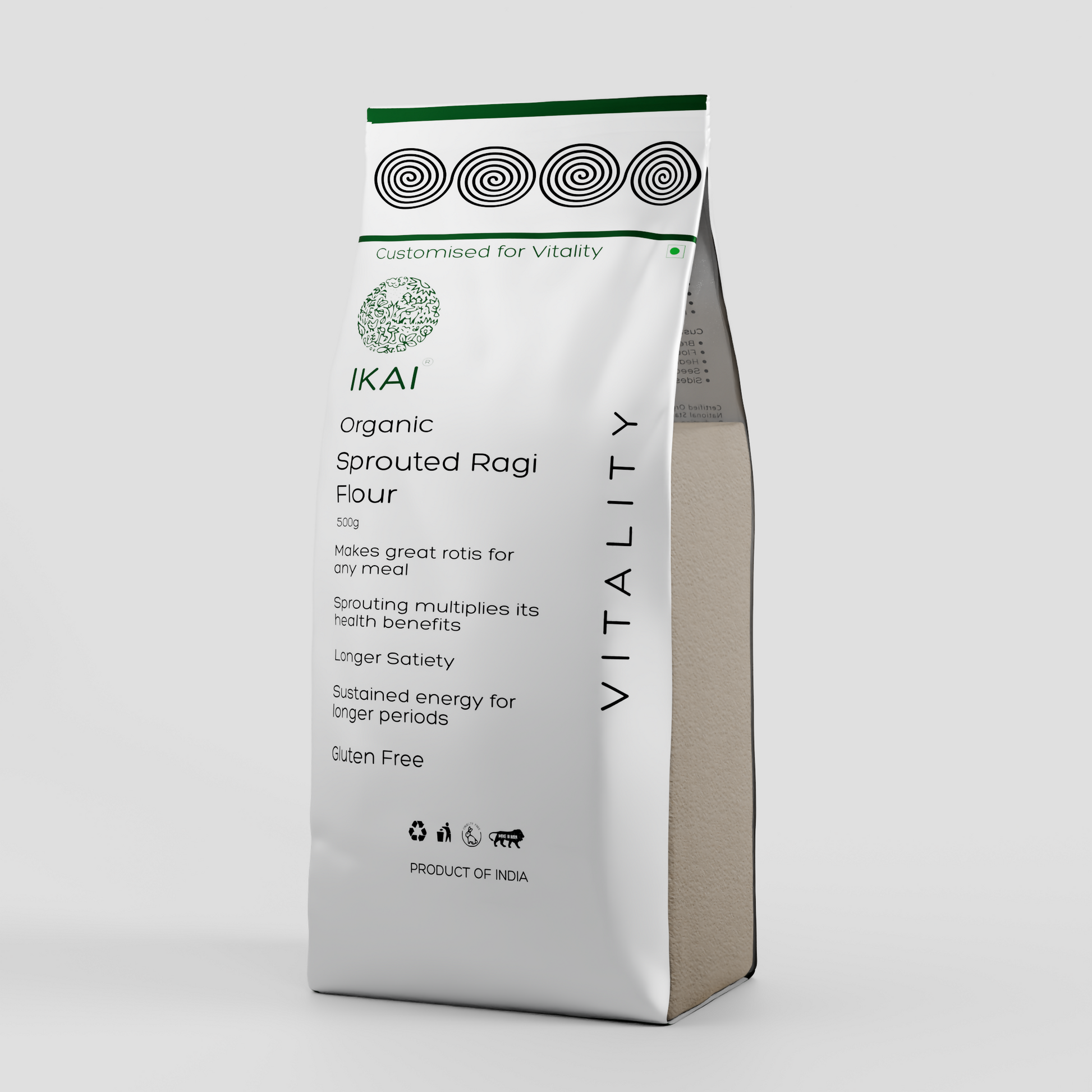 4 - Organic Sprouted Ragi Atta - 500 gm