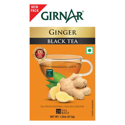 Girnar Black Tea Bags - Adrak