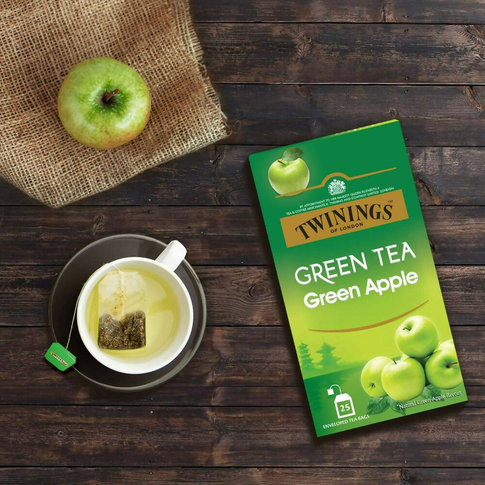 Twinings Green Tea Green Apple Teabags - Distacart