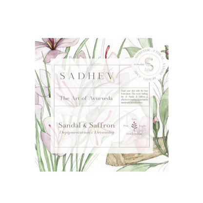 Sadhev Depigmentation Bathing Bar-Sandal & Saffron - Distacart