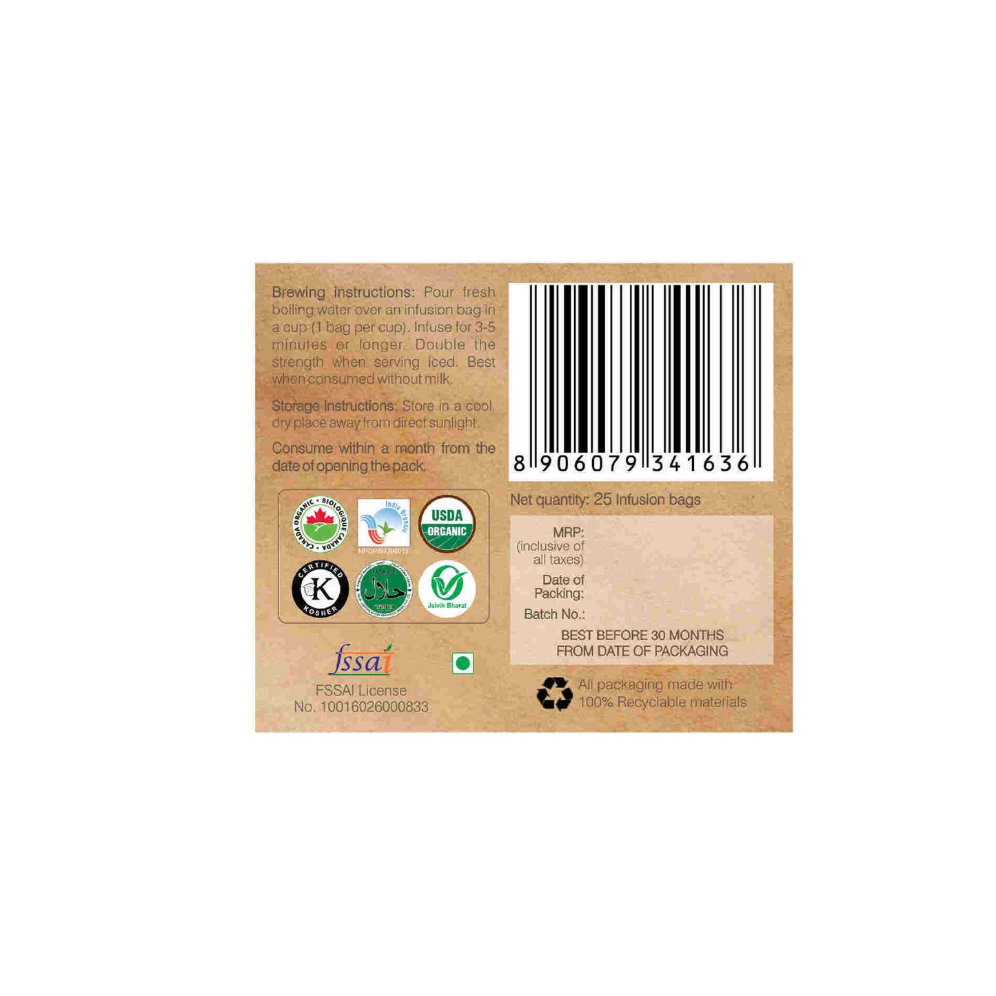 Organic Wellness Ow'Real Gurmaar Gymnema Sylvestre Teabags - Distacart