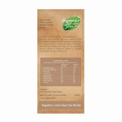 Organic Wellness Ow'Real Gurmaar Gymnema Sylvestre Teabags - Distacart