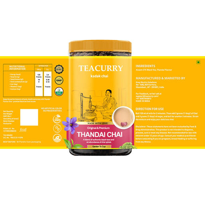 Teacurry Thandai Chai Powder - Distacart