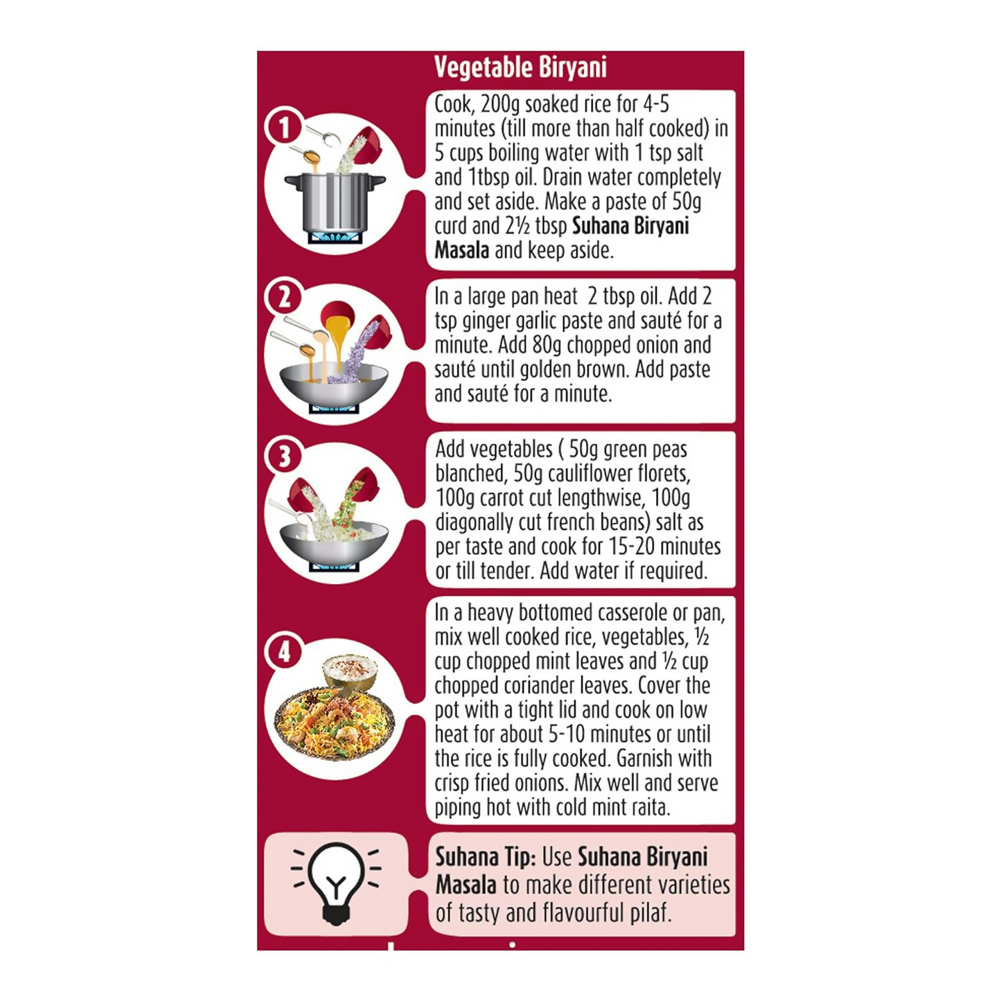 Suhana Biryani Masala Easy to Cook Pouch