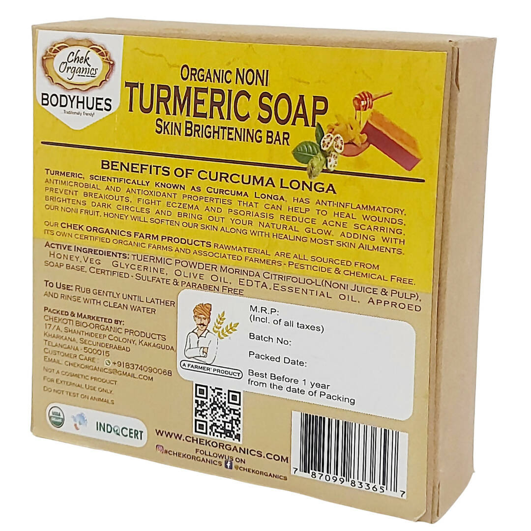 Chek Organics Body Hues Noni Turmeric Soap - Distacart