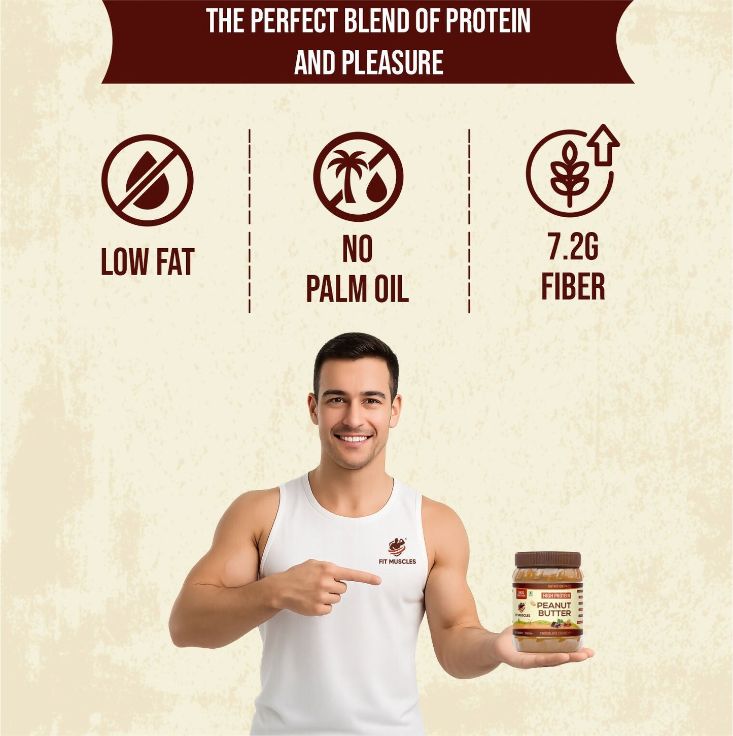Fit Muscles High Protein Peanut Butter Chocolate Crunchy
