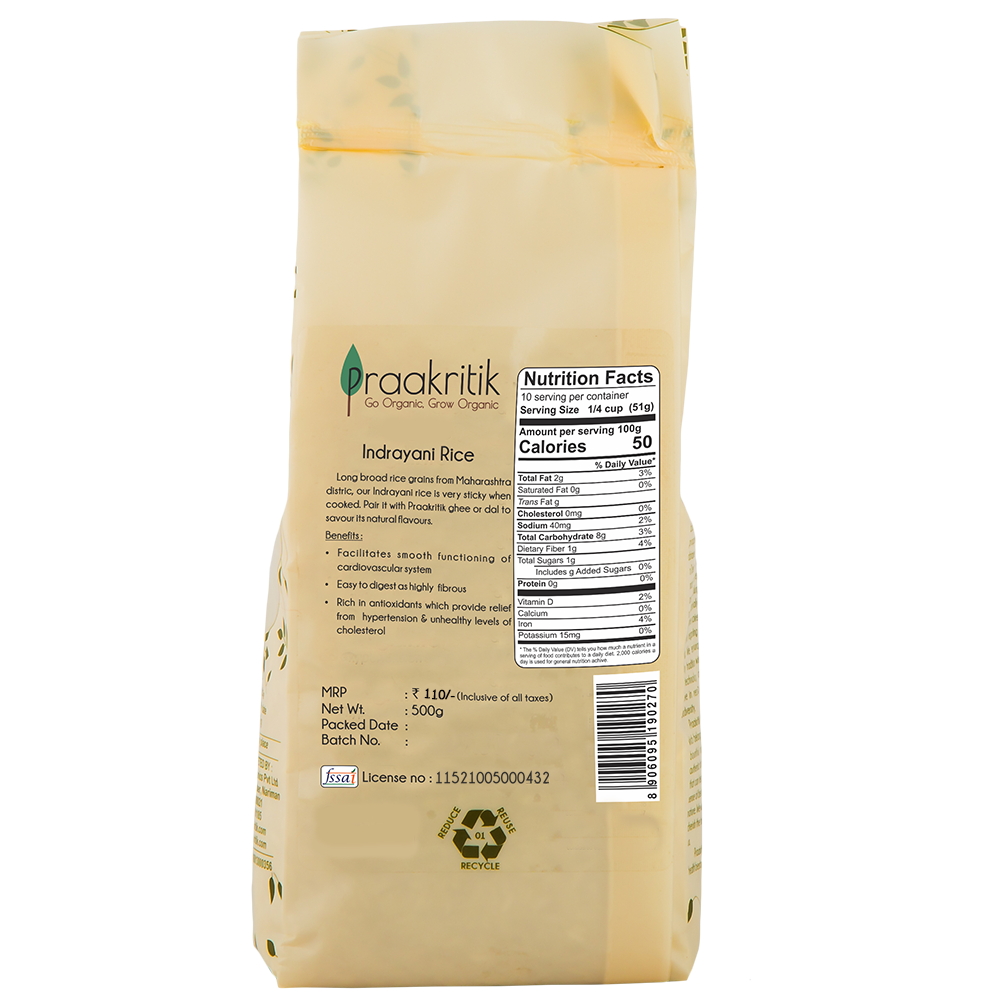Praakritik Natural Indrayani Rice - diocart
