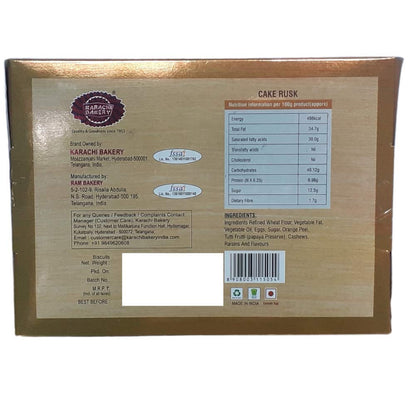 Karachi Bakery Fruit Cake Rusk 400 gm