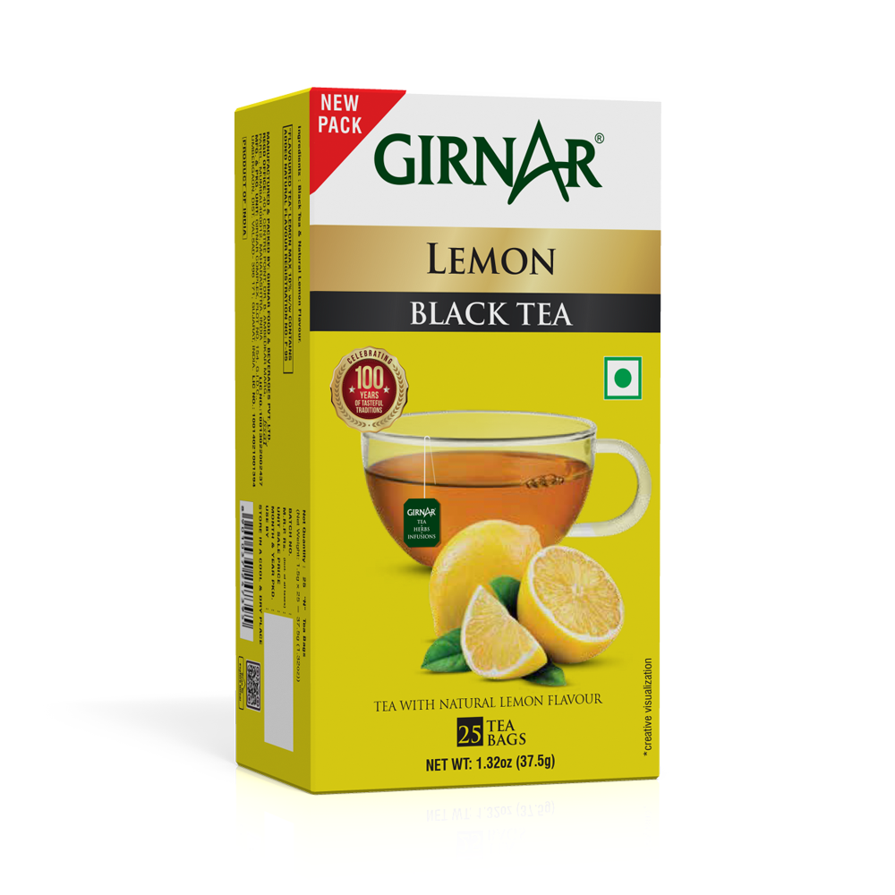Girnar Black Tea Bags - Lemon