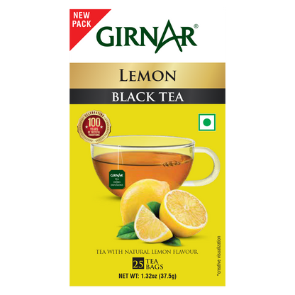 Girnar Black Tea Bags - Lemon