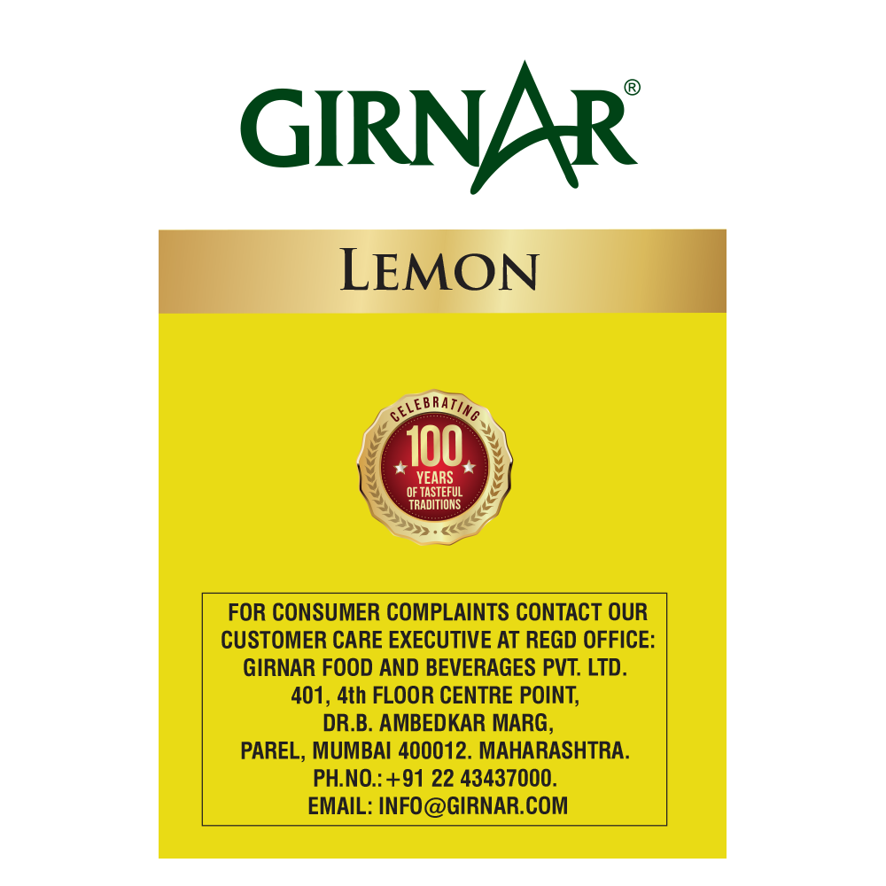 Girnar Black Tea Bags - Lemon