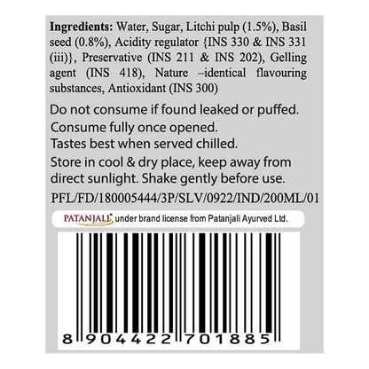 Patanjali Litchi Basil Drink