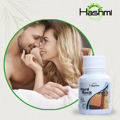 Hashmi Pharmacy Hard Rock Capsules are formulated with natural ingredients like Ashwagandha, Safed Musli, Gokshur, Gheekwar, and more.