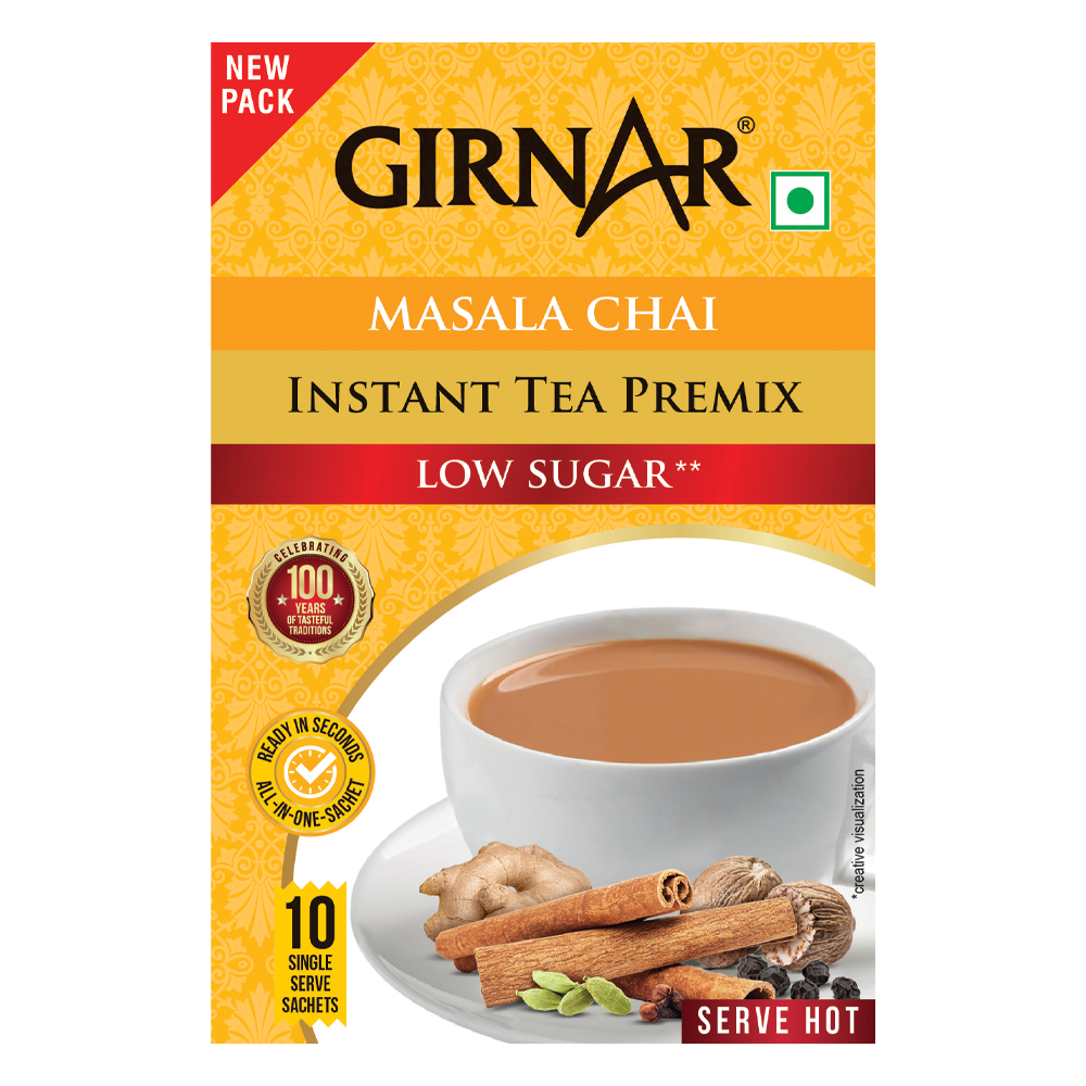Girnar Instant Tea Premix With Masala (Low Sugar)