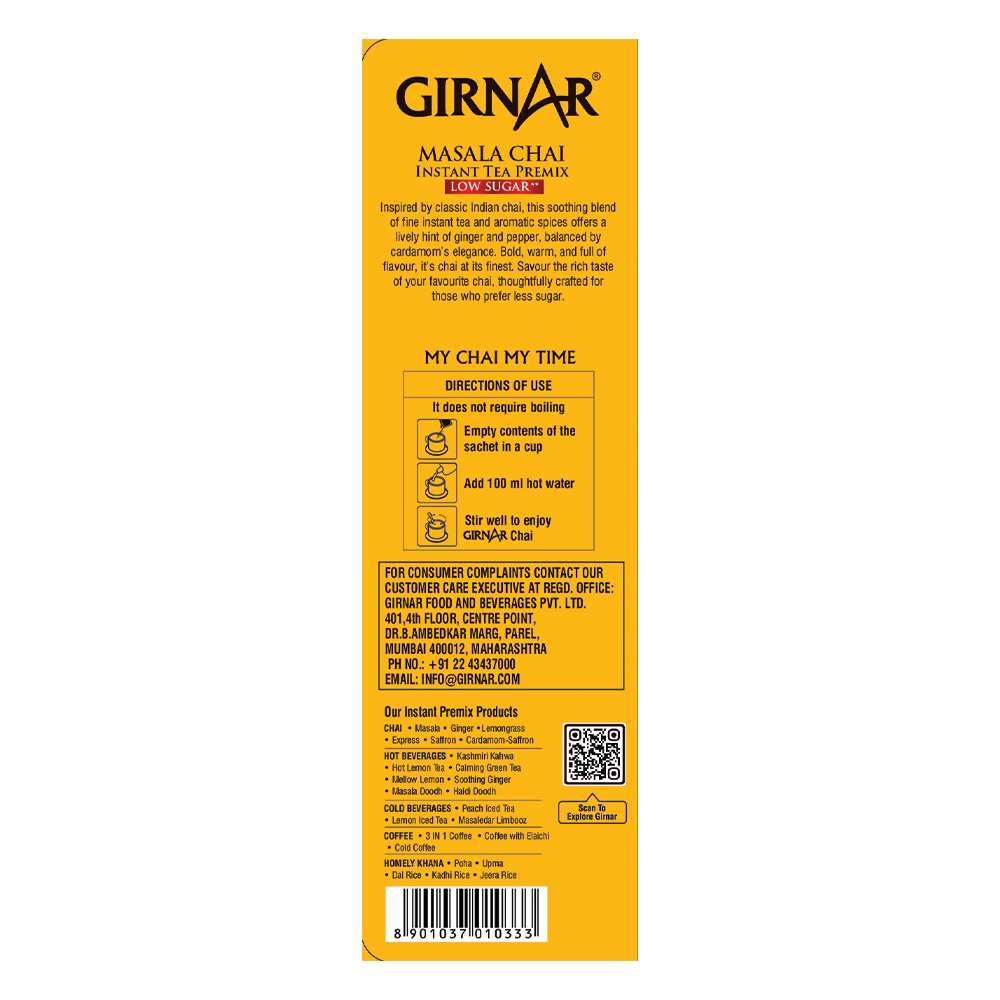 Girnar Instant Tea Premix With Masala (Low Sugar)