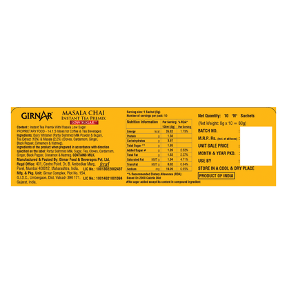 Girnar Instant Tea Premix With Masala (Low Sugar)
