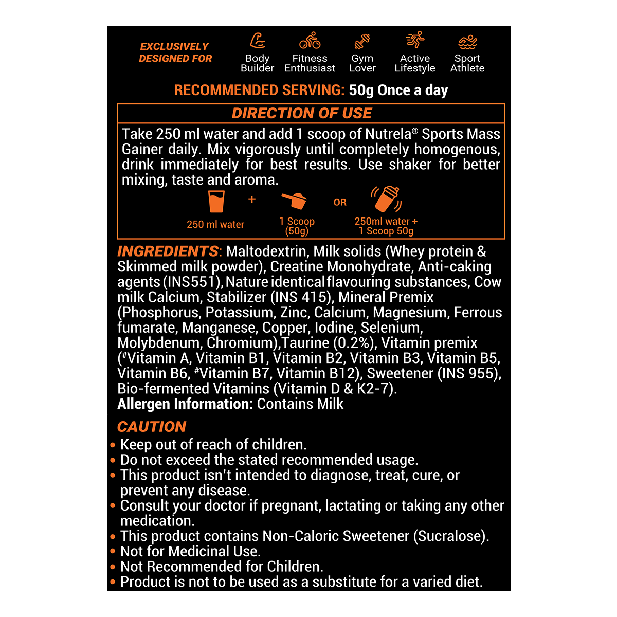 Patanjali Nutrela Sports Mass Gainer (Mal- Kulfi)