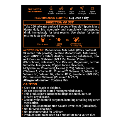 Patanjali Nutrela Sports Mass Gainer (Frvan-ice)