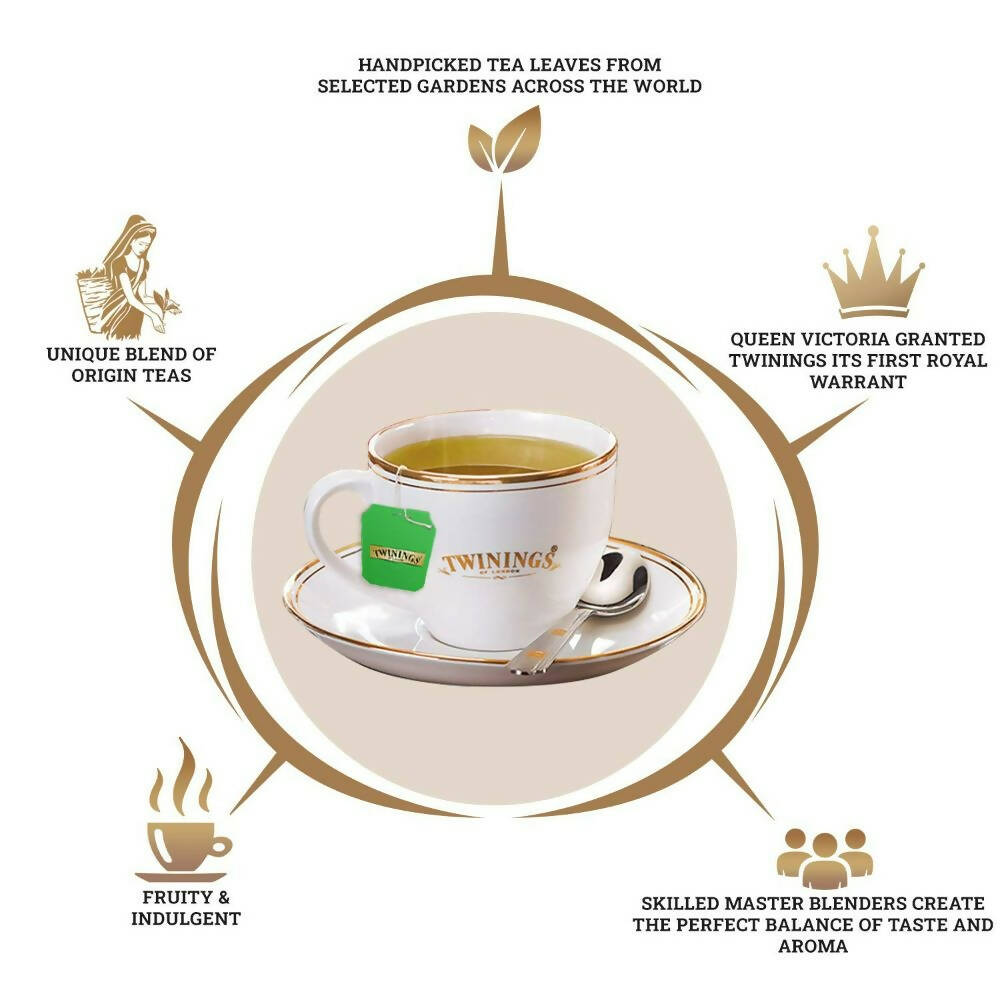 Twinings Green Tea Green Apple Teabags - Distacart