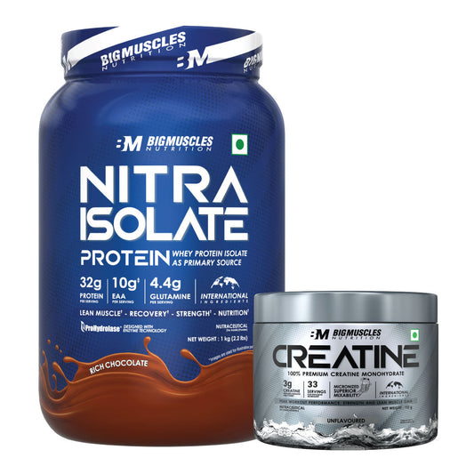 Big Muscles Nutrition Nitra Isolate & Creatine Combo