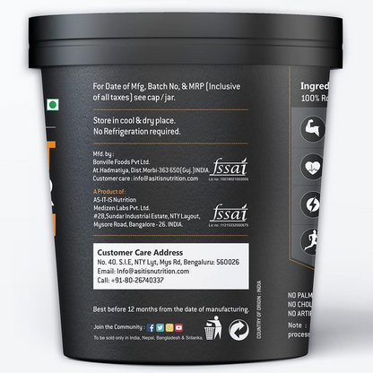 As-It-Is Nutrition Peanut Butter (Natural and Unsweetened)