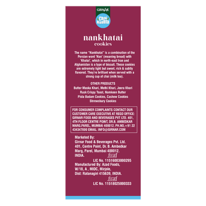 Girnar Chai Nashta - Nankhatai Cookies