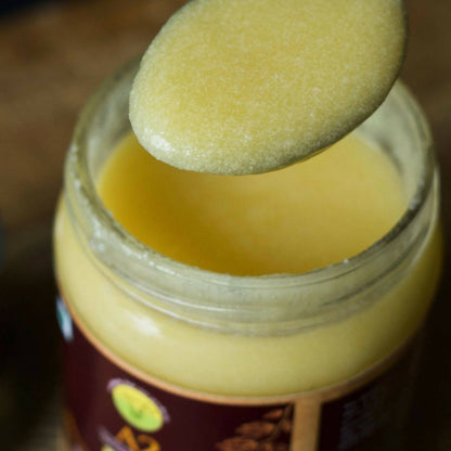 A2 Organics Desi Gir Cow A2 Bilona Ghee | Cultured Ghee | Vedic Bilona Method Ghee