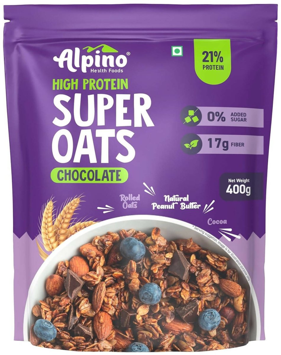 Alpino High Protein Super Rolled Oats Chocolate - Distacart