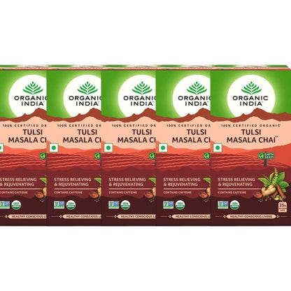 Organic India Tulsi Masala Chai 25 Tea Bags - Distacart