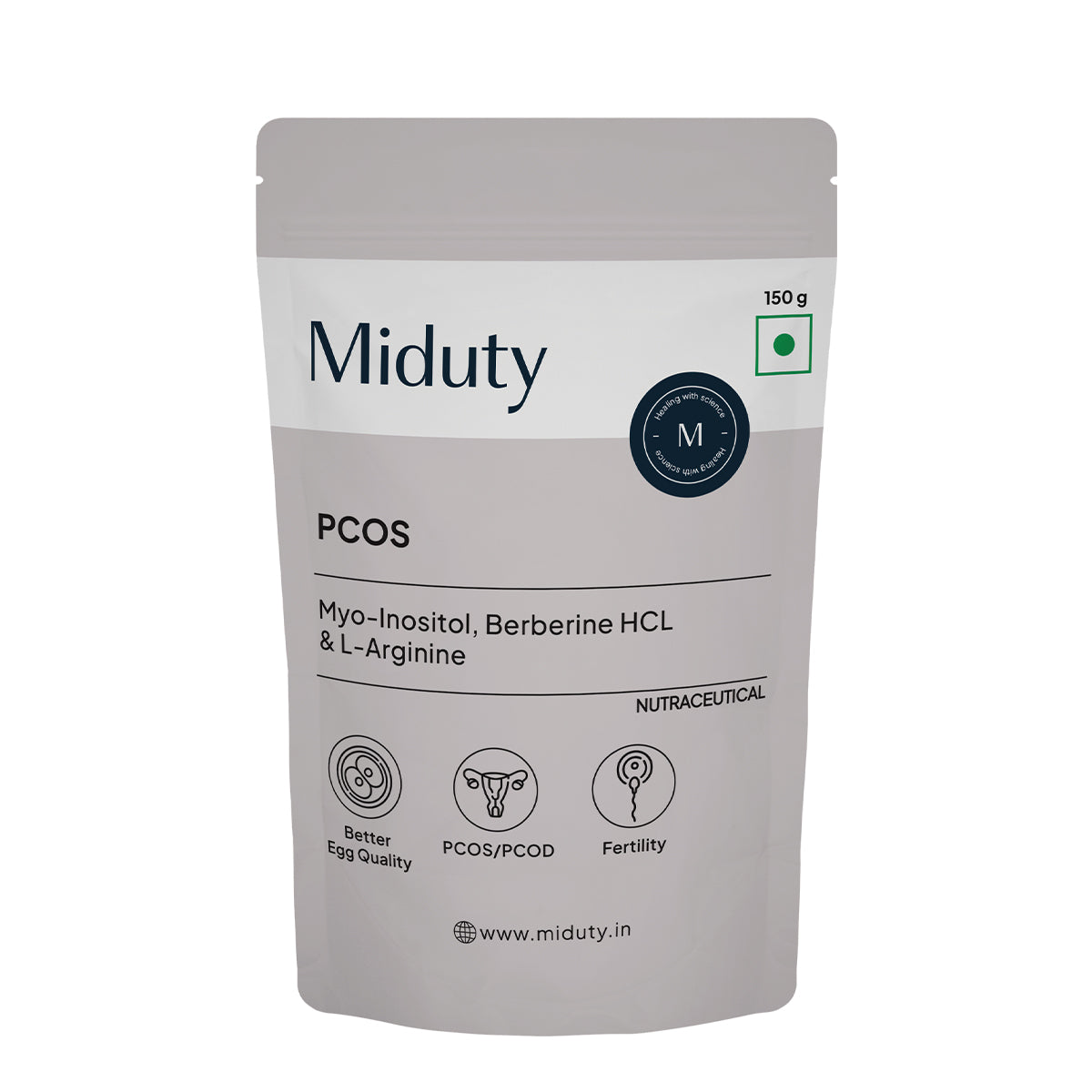 Miduty by Palak Notes PCOS Periods Fertility Powder - Distacart