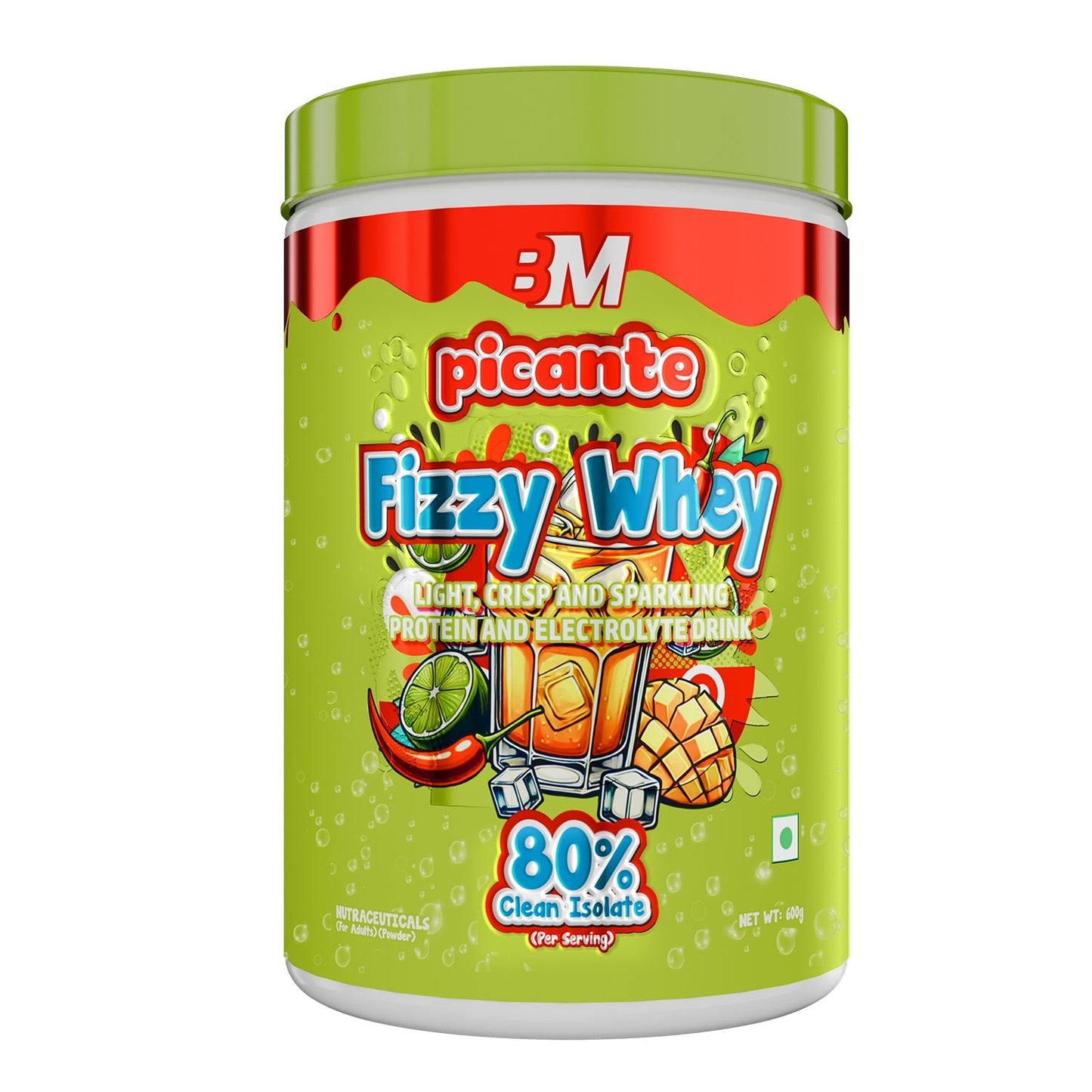 Big Muscles Nutrition Fizzy Whey & Shaker Combo