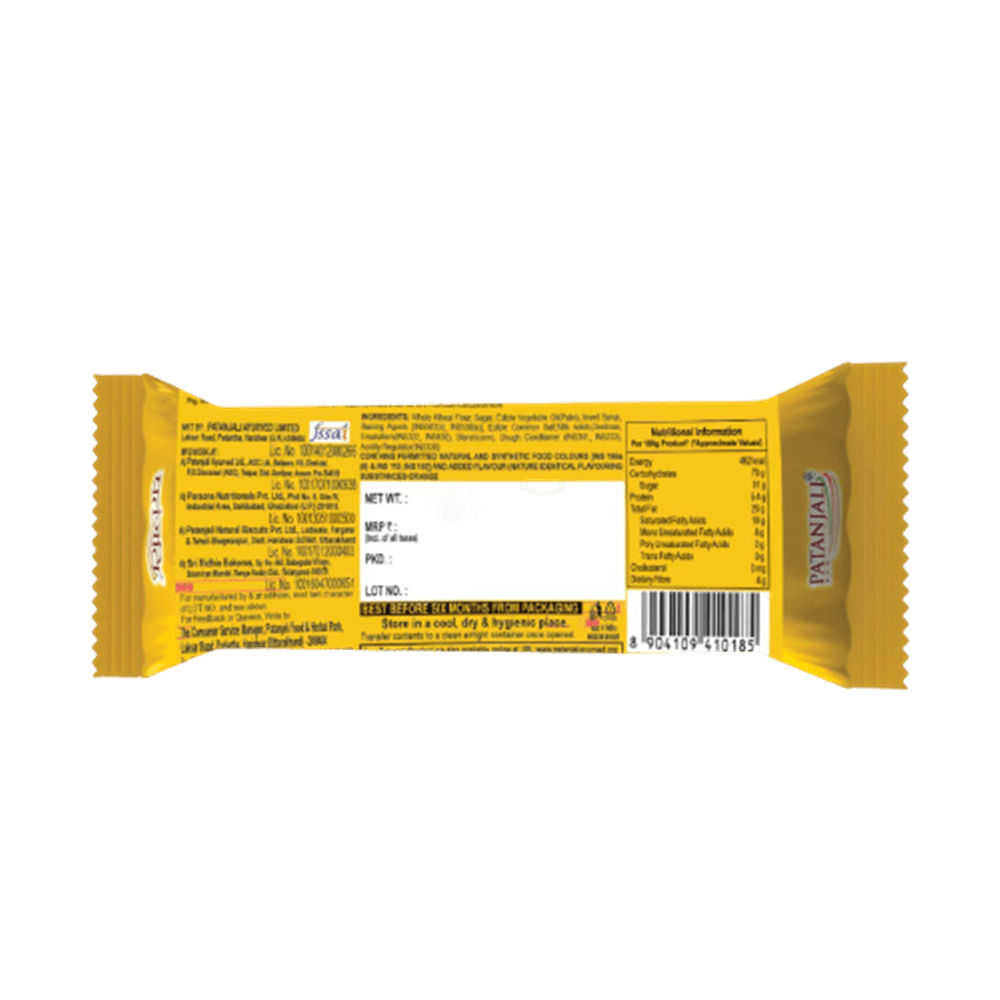 Patanjali Cream Feast Orange Biscuits (Pack of 10) - Distacart