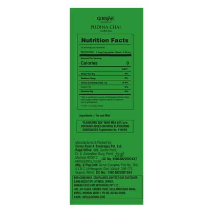 Girnar Black Tea Bags - Pudina