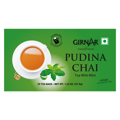 Girnar Black Tea Bags - Pudina