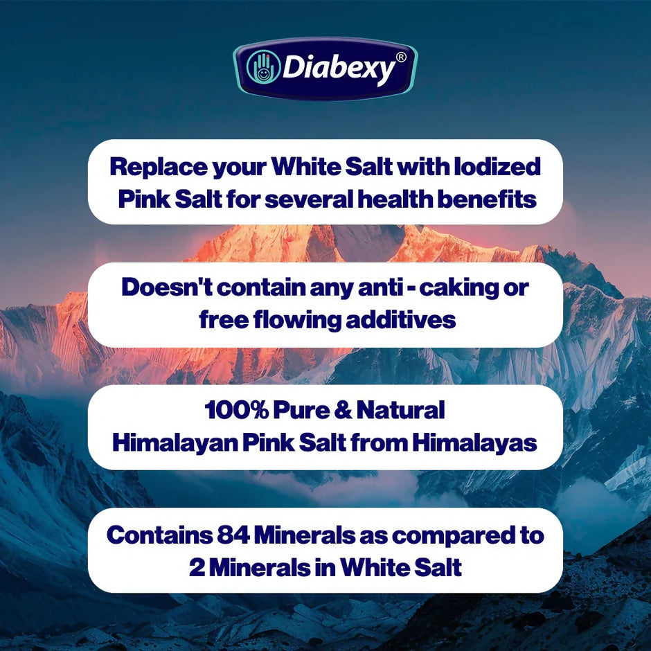 Diabexy Iodized Himalayan Pink Salt