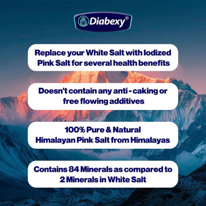 Diabexy Iodized Himalayan Pink Salt