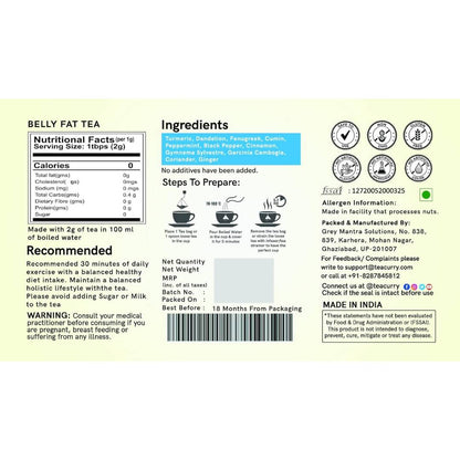 Teacurry Belly Fat Tea Bags - Distacart