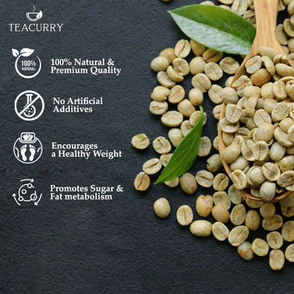 Teacurry Arabica Green Coffee Bean (Raw Whole Beans, 100% Arabica, Unroasted) - Distacart